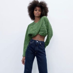 ZARA CABLE KNIT SWEATER